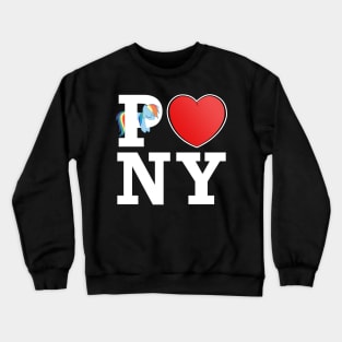 I <3 PONE! ... black shirt Crewneck Sweatshirt